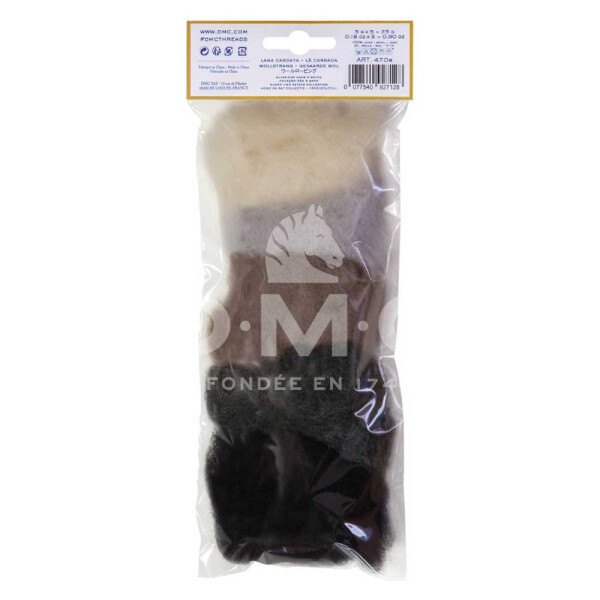 DMC Paquete de lana para fieltro de 5 colores - Patch Art 470b