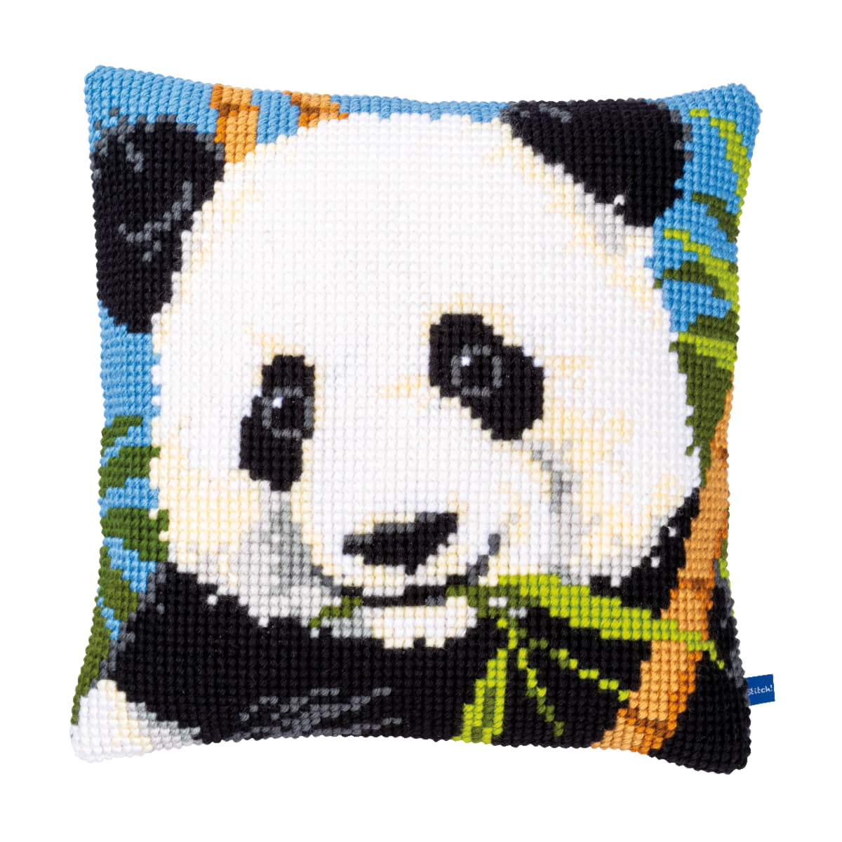 Vervaco Kruissteekkussen "Panda", borduurmotief...