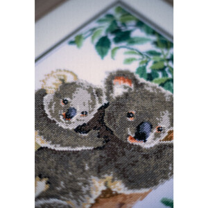 Vervaco Kruissteekset "Koala met baby", telpatroon, 27x38cm