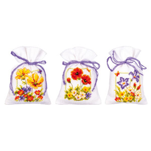 Vervaco counted herbal bags counted cross stitch kit...