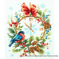 Magic Needle Zweigart Edition counted cross stitch kit "Christmas Time", 17x22cm, DIY