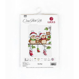Luca-S counted cross stitch kit "The owls",...