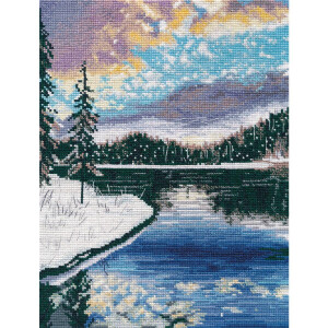 Oven counted cross stitch kit "Frosty evening",...