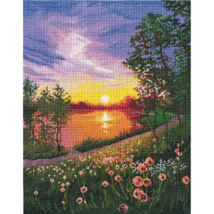 Oven counted cross stitch kit "Summer sunset",...