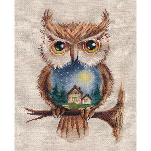 Oven counted cross stitch kit "Moonlit night",...