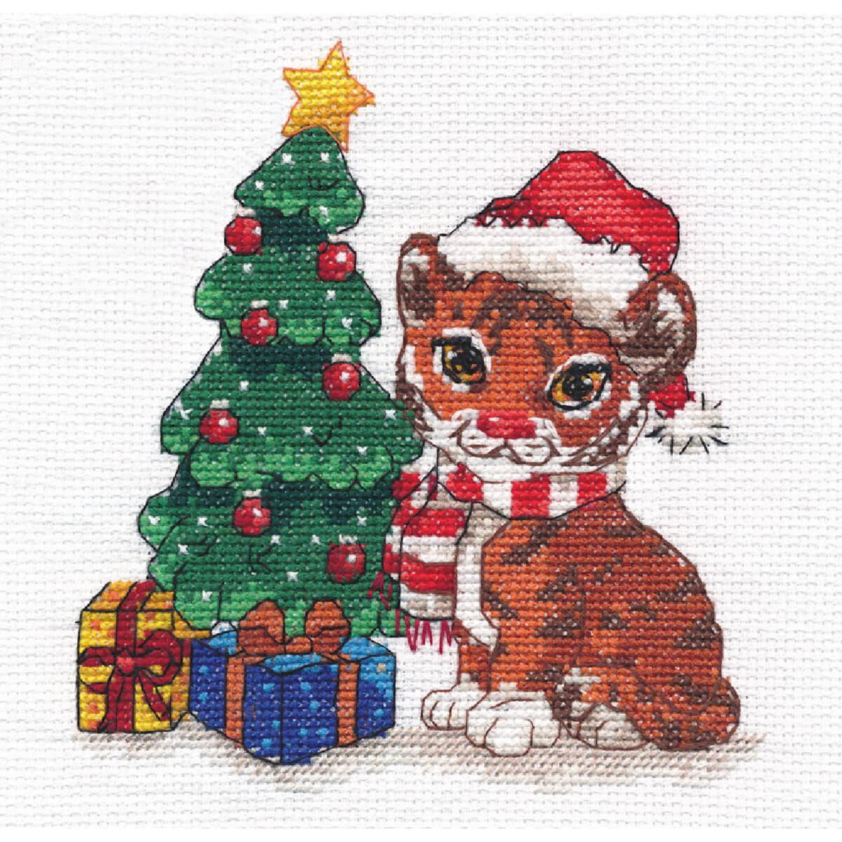Oven counted cross stitch kit "Christmas...