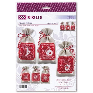 Riolis counted cross stitch kit "Winter Gift, 3...