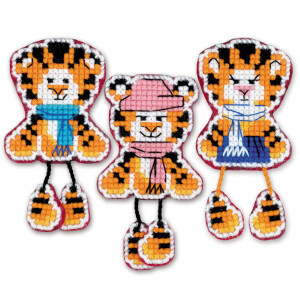 Riolis Set punto croce "Magnets Tiger Babies",...
