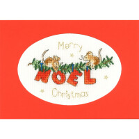 Bothy Threads Поздравительная открытка Набор для вышивки крестом "The First Noel", счётная схема, XMAS39, 13x9cm
