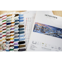 Letistitch counted cross stitch kit "Holiday at Seaside" 93,5x31cm, DIY