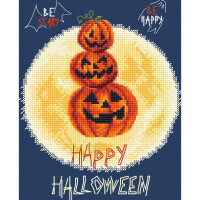 Letistitch counted cross stitch kit "Pumpkins Party" 16x13cm, DIY