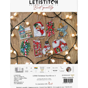 Letistitch counted cross stitch kit "Christmas toys...