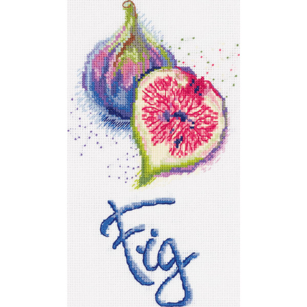 Panna counted cross stitch kit "Fig", 16x22,5cm, DIY