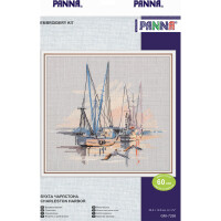 Panna Kreuzstich Set "Hafen von Charleston", Zählmuster, 20,5x18,5cm