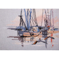 Set punto croce Panna "Charleston Harbour", schema di conteggio, 20,5x18,5cm