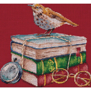 Panna counted cross stitch kit "Booklover (red...