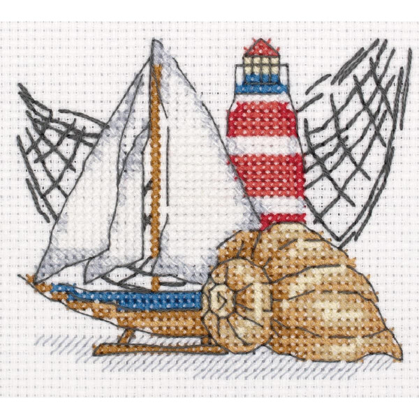 Кларт Набор для вышивания крестом "Маленький маяк", счетная схема, 11,5x10см