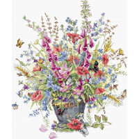 Luca-S counted cross stitch kit "Gold Collection. Bouquet For June", 30x36cm, DIY