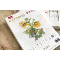 Luca-S counted cross stitch kit "Gold Collection. September", 27x33cm, DIY