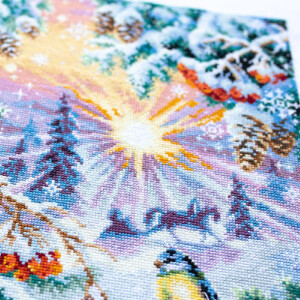 Magic Needle Zweigart Edition counted cross stitch kit "Winter Morning", 40x30cm, DIY