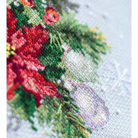Magic Needle Zweigart Edition counted cross stitch kit "Christmas Candle", 16x23cm, DIY