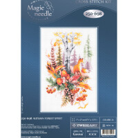 Magic Needle Zweigart Set punto croce edizione "Autumn Forest Soul", schema di conteggio, 17x27cm