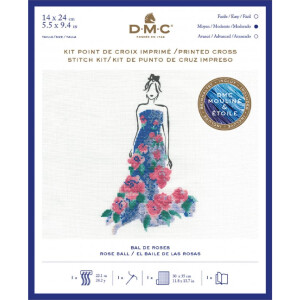DMC counted cross stitch kit "Rose Ball",...