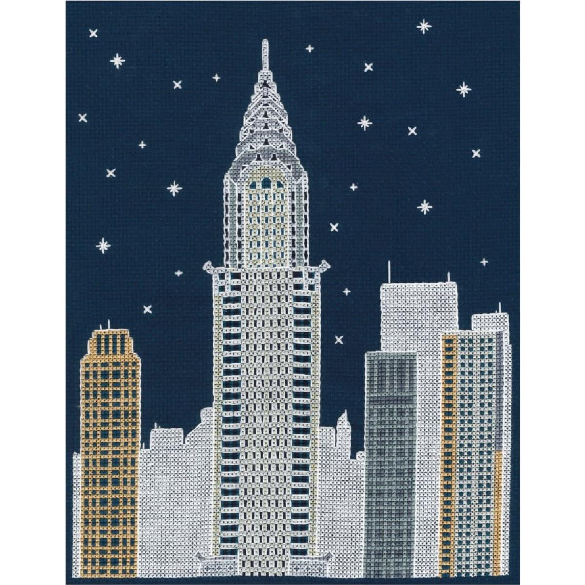 DMC counted cross stitch kit "New York by...