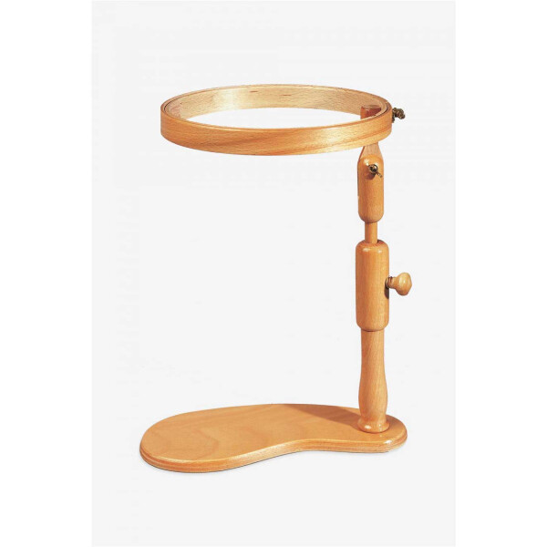 DMC lap stich stand with round frame made of beech wood diam. 21.5cm