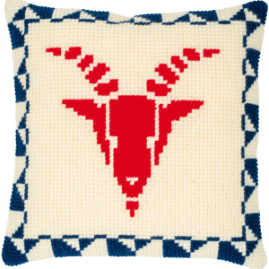 Vervaco stamped cross stitch kit cushion "Sternzeichen", 40x40cm, DIY