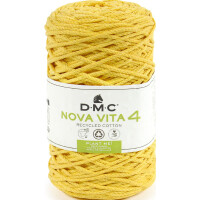 Пряжа DMC Nova Vita 4 Macramé Crochet Knitting Recycled Cotton 250гр/200м Цвет 09 Plain