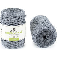 DMC Nova Vita 4 Macramé Crochet Punto de Algodón Reciclado 250gr/200m Color 122 Multicolor