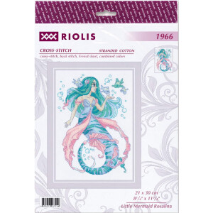 Riolis counted cross stitch kit "Little Mermaid Rosalina", 21x30cm, DIY