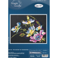 Magic Needle Zweigart Edition counted cross stitch kit "The Secret of Anemones", 40x30cm, DIY
