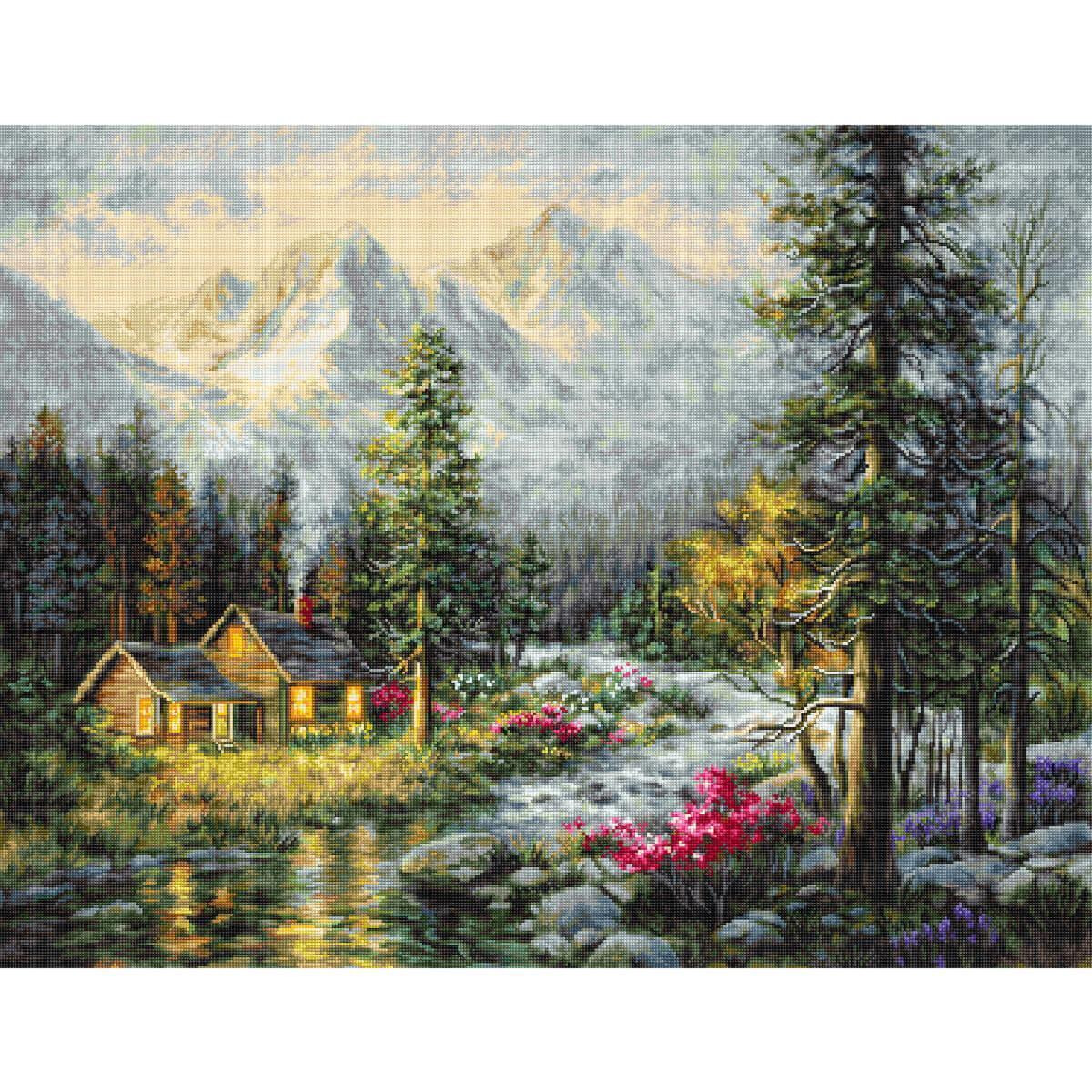 Luca-S counted cross stitch kit "Camper´s...