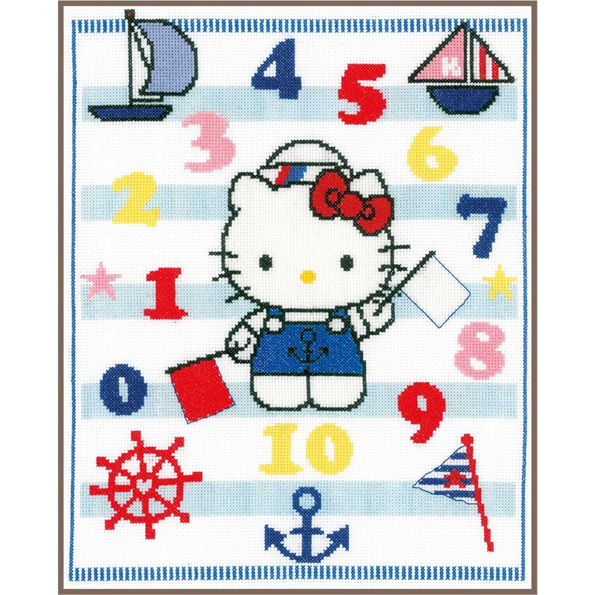 Vervaco Набор для вышивания крестом "Hello Kitty...