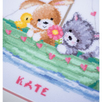 Vervaco counted cross stitch kit "Our greatest Adventure", 28x29cm, DIY