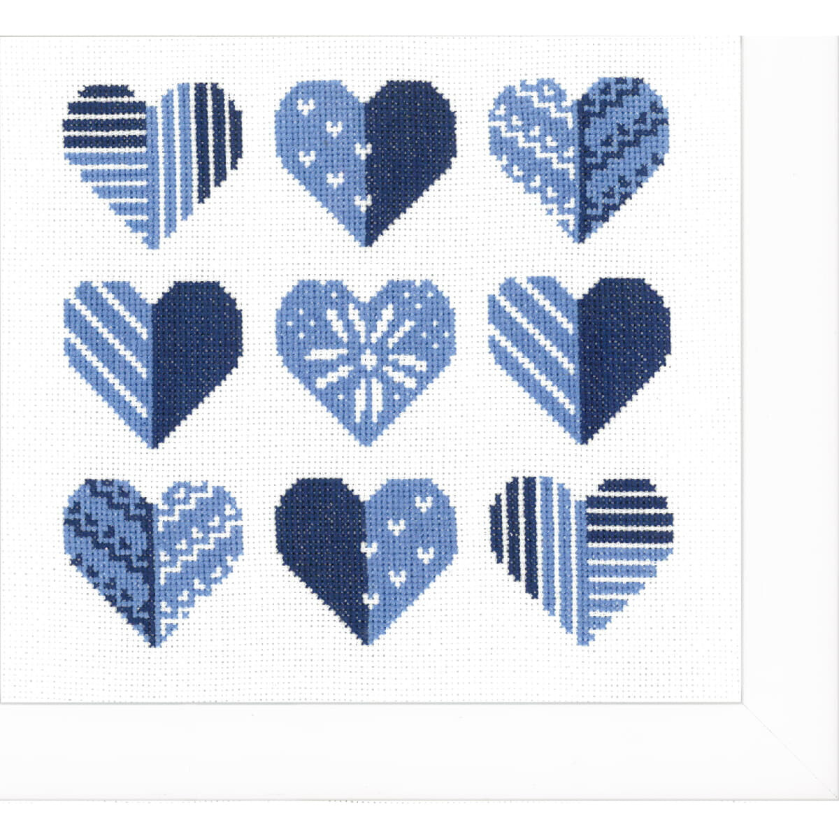 Vervaco counted cross stitch kit "Hearts",...