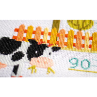 Vervaco counted cross stitch kit "At the Farm Bar", 18x70cm, DIY