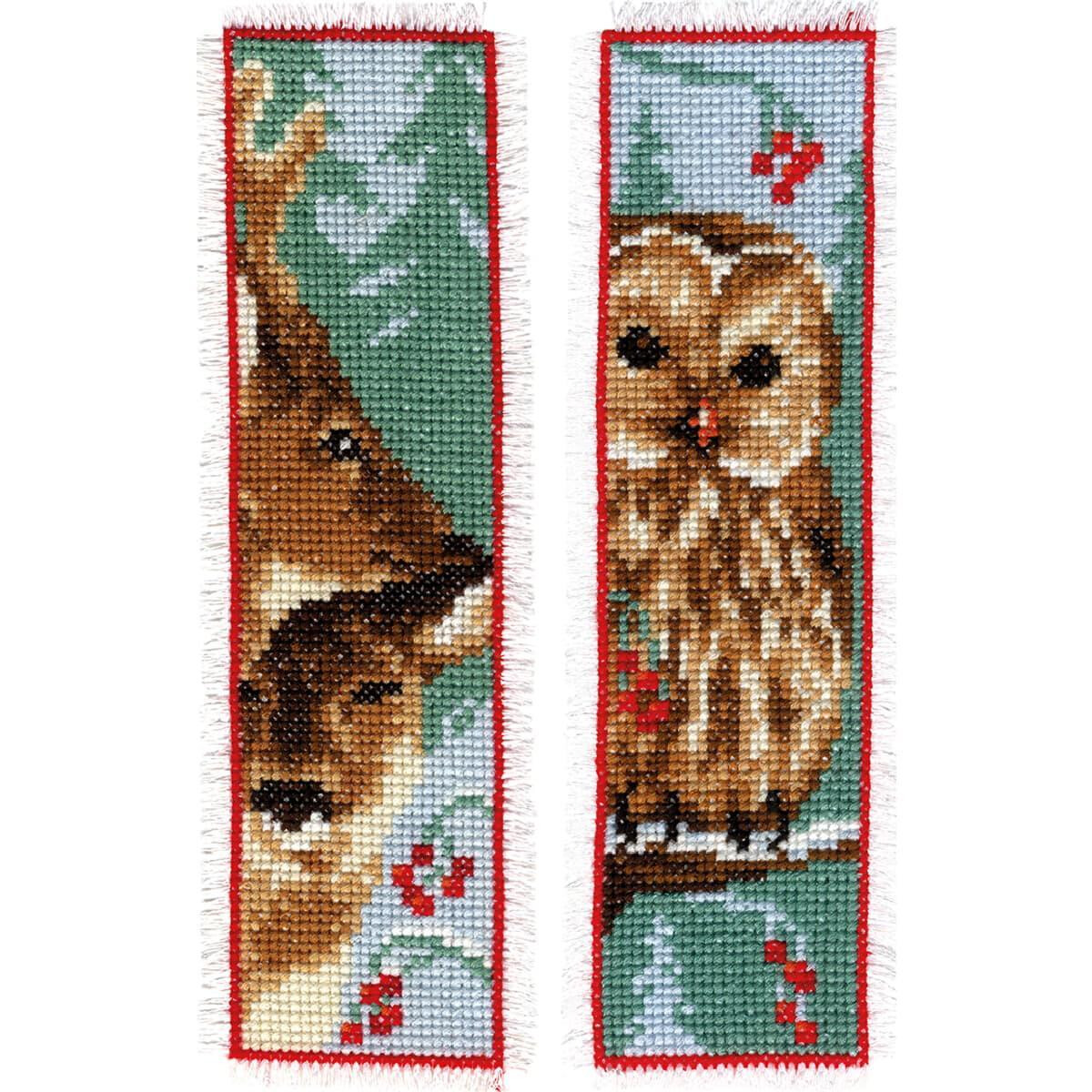 Vervaco bookmark counted cross stitch kit "Owl and...