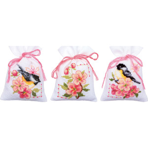Vervaco herbal bags counted cross stitch kit "Birds...