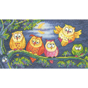 Heritage counted cross stitch kit Aida "A Hoot Of...
