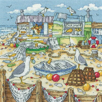 Heritage counted cross stitch kit Aida "Chip Shack", BSCH1594-A, 20,5x20,5cm, DIY