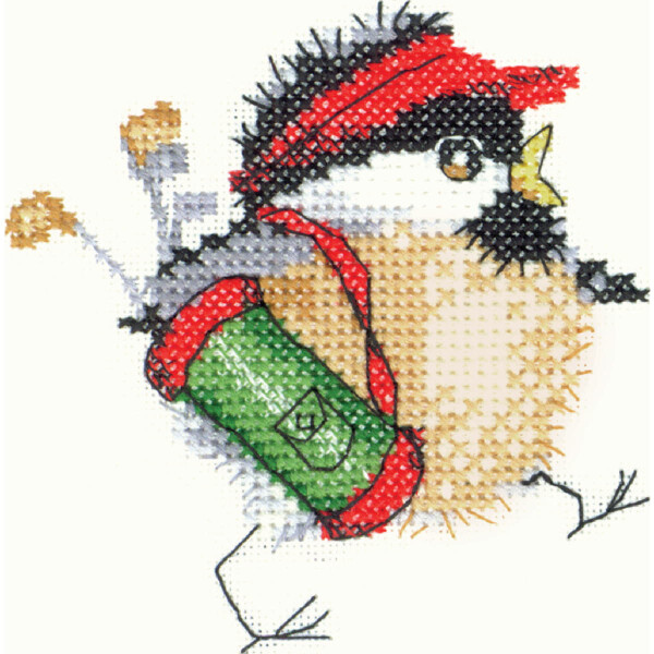 Heritage counted cross stitch kit Aida "Golfing Chick (A)", CDGC839-A, 9x9cm, DIY