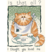 Heritage counted cross stitch kit Aida "Is That All? (A)", CRTA895-A, 13x18,5cm, DIY
