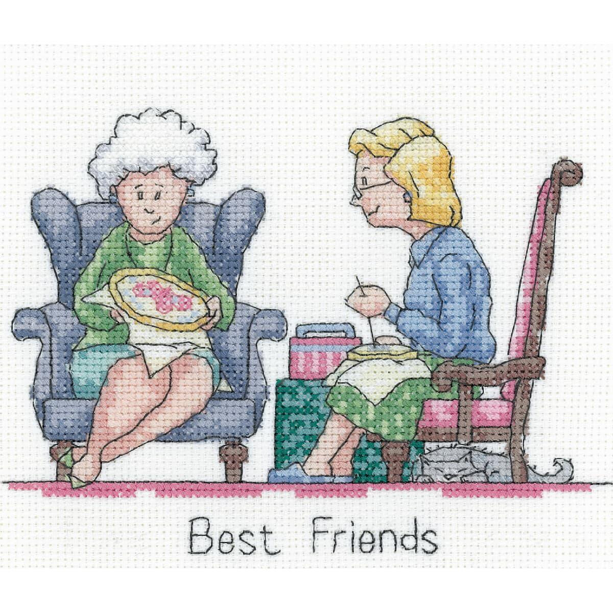 Heritage counted cross stitch kit Aida "Best...
