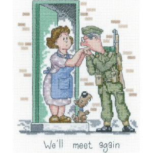 Heritage counted cross stitch kit Aida "Well Meet...
