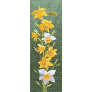 Set punto croce Heritage Aida "Daffodil Panel...