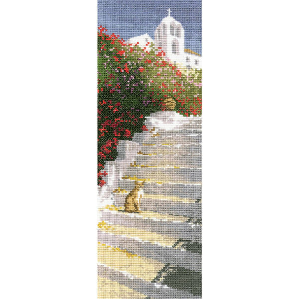 Heritage Набор для вышивания крестом Aida "Греческая лестница (A)", счетная схема, JCGS526-A, 31x11 см