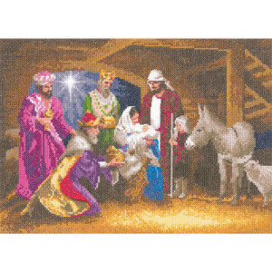 Heritage counted cross stitch kit Aida "Nativity...